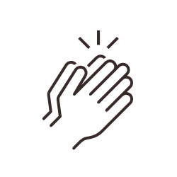 Icon Dankbarkeit - dankende Hände